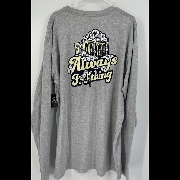 Volcom Shirt Sz XL “Always Frothing” Long Sleeve Beer Mug - Picture 1 of 4